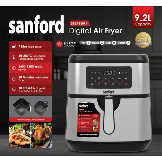 سرخکن سنفورد رنگ مشکی مدل 2460AF